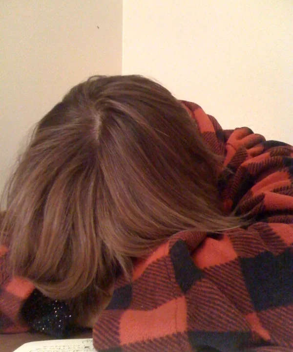 A person asleep. Context photograph, not the Tokyo sleep competition.