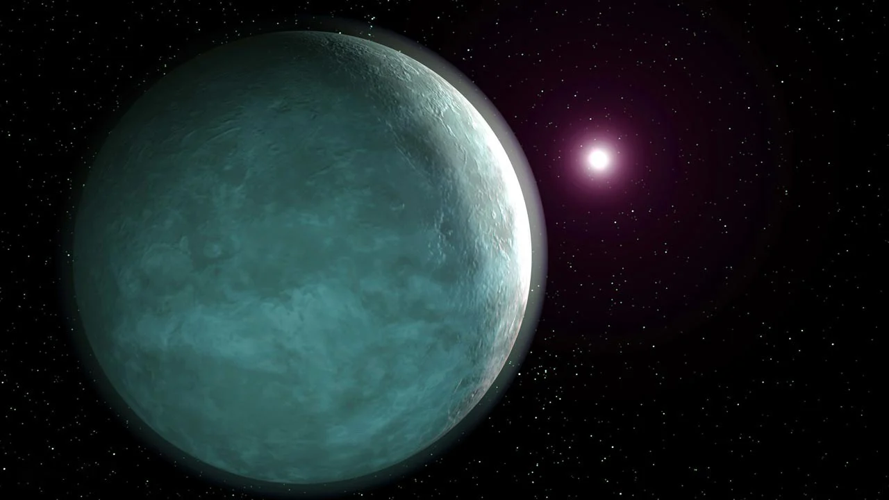 NASA artist’s concept of a Neptune-like exoplanet. General context, not a measured surface or orbit image of GJ 3090 b.