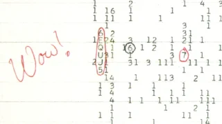 The printed record associated with the Wow signal.